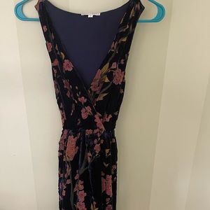 Baltic Born dark blue velvet maxi